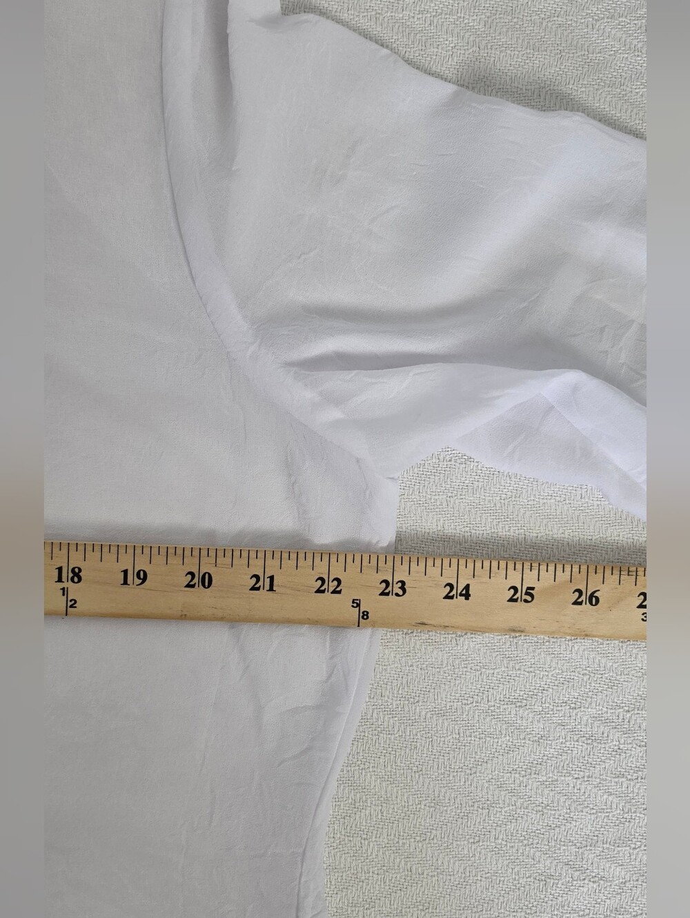 Gitane White Sheer Women's Button Up Blouse Tunic Top Size L Made in Canada - Picture 13 of 16
